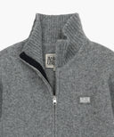 MARITHÉ SPORT COLOR BLOCK KNIT ZIP-UP IN GRAY image 9