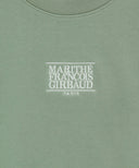 W SMALL CLASSIC LOGO CROP SWEATSHIRT IN MINT GREY image 9