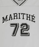 KIDS V NECK NYLON WOVEN TEE IN LIGHT GRAY image 9