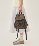 CLASSIC LOGO STOPPER POCKET BACKPACK IN BROWN image 9