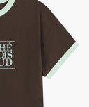AEROCOOL CRACK CLASSIC LOGO RINGER TEE IN BROWN image 9