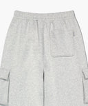 CLASSIC LOGO ONE TUCK CARGO SWEAT PANTS IN LIGHT HEATHER GREY image 15