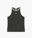 W SLEEVELESS LAYERED LONG SLEEVE TEE IN CHARCOAL GREY image 9