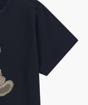 W DOODLE BEAR TEE IN NAVY image 9