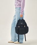 CLASSIC LOGO METAL BUCKLE BACKPACK IN NAVY image 9
