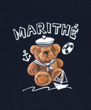 KIDS MARINE BEAR REGEN TEE IN NAVY image 9