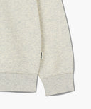 APPLIQUE LOGO OVERSIZED SWEATSHIRT (BRUSHED) IN OATMEAL image 9
