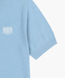 W SMALL CLASSIC LOGO HALF KNIT PULLOVER IN SKY BLUE image 10