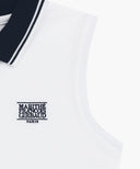 W SMALL CLASSIC LOGO PK COLLAR SLEEVELESS IN WHITE image 10