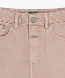 W LONG BERMUDA DENIM PANTS IN DUST PINK image 10