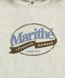 VINTAGE STAMP GRAPHIC HOODIE (BRUSHED) IN OATMEAL image 10