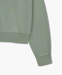 W SMALL CLASSIC LOGO CROP SWEATSHIRT IN MINT GREY image 10