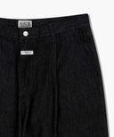 M WIDE RAW DENIM PANTS IN BLACK image 10