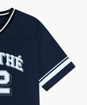 KIDS V NECK NYLON WOVEN TEE IN NAVY image 10