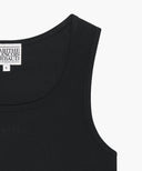 W REGULAR LOGO SLEEVELESS IN BLACK image 10