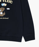 KIDS BALLOON BEAR SWEATSHIRT IN NAVY image 10