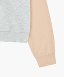 W BLOCK CLASSIC LOGO RAGLAN CROP SWEATSHIRT IN CORAL PINK image 10