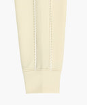 W LACE DETAIL CROP SWEATSHIRT IN IVORY image 11