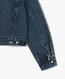W DENIM TUCK DETAIL JACKET IN LIGHT BLUE image 11