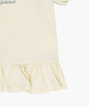 KIDS W BALLOON SLEEVE PEPLUM TEE IN CREAM image 11