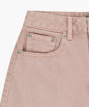 W LONG BERMUDA DENIM PANTS IN DUST PINK image 11