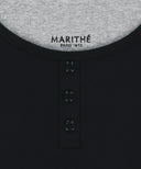 W LAYERED SLEEVELESS IN BLACK image 11