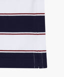 KIDS MULTI STRIPE COLLAR TEE IN NAVY image 11