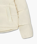 W BASIC CROP DOWN JACKET IN IVORY image 13