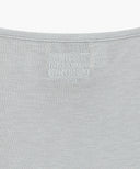 W SMALL CLASSIC LOGO SLEEVELESS LAYERED TEE IN LIGHT GRAY