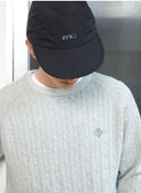 BASIC MG LOGO NYLON CAP IN BLACK