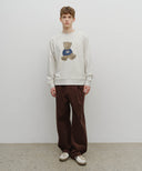 [REGEN] DOODLE BEAR SWEATSHIRT IN OATMEAL image 5