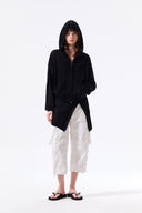 MESH LOGO WRAP MINI SKIRT IN BLACK image 9