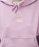 W SMALL CLASSIC LOGO CROP HOODIE IN LAVENDER