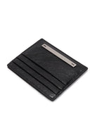GLOSSY SLIM METAL CARD HOLDER IN BLACK image 3