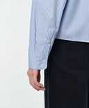 W MICRO CLASSIC LOGO COTTON SHIRT IN STRIPE