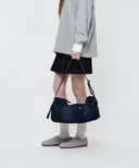 BIG CROSSBODY DUFFLE BAG IN DARK BLUE