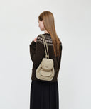 CLASSIC LOGO MINI BACKPACK IN BEIGE