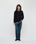 W MICRO CLASSIC LOGO V-NECK KNIT IN BLACK