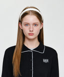 TWEED HAIRBAND IN IVORY