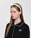TWEED HAIRBAND IN IVORY