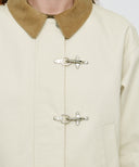 W COTTON CROP WORK JACKET IN CREAM