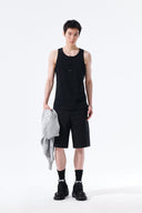 CURVED SEAM BERMUDA PANTS FOR MEN IN BLACK image 8