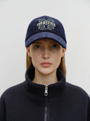 M LOGO CODUROY COVERED CAP IN NAVY