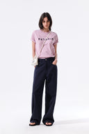 APPLIQUE FELT LOGO TOP IN PINK