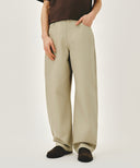 M CURVED CHINO PANTS IN BEIGE image 14