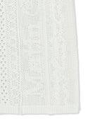 MESH LOGO WRAP MINI SKIRT IN WHITE image 4