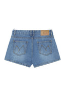 STITCH POINT DENIM SHORTS IN BLUE image 2