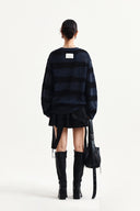 MULTI PANEL LAYERED SKIRT IN BLACK image 7