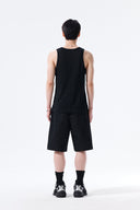 CURVED SEAM BERMUDA PANTS FOR MEN IN BLACK image 7