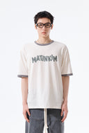 MATIN LOGO RINGER TOP FOR MEN IN CREAM image 6